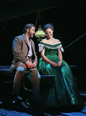 Nathan Gunn and Isabel Leonard in Cold Mountain (photo: Ken Howard/The Santa Fe Opera)